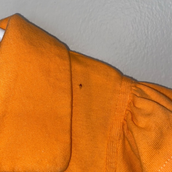 Y2K vintage George Bright Orange Wrap Blouse - Picture 6 of 9